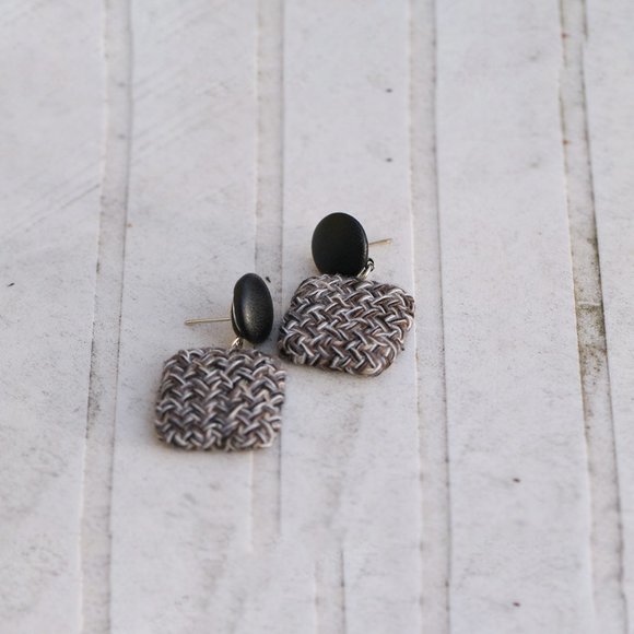 Set of four (4) Handmade Knitted Crochet Earrings Adorable Earrings for her - Picture 9 of 10